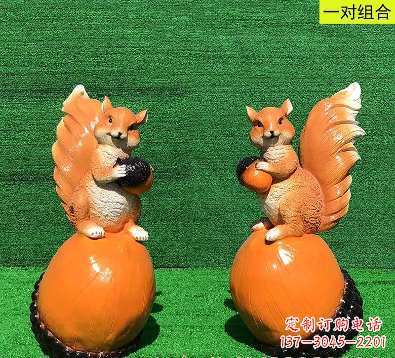信阳玻璃钢松鼠雕塑艺术精品