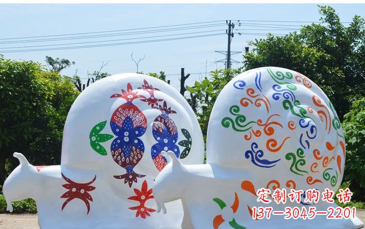 信阳玻璃钢蜗牛一种精美的雕塑