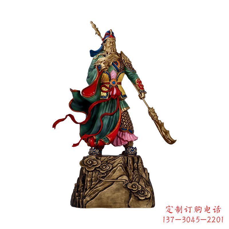 信阳玻璃钢制关羽雕塑