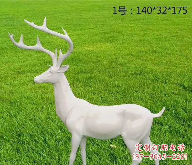 信阳玻璃钢小鹿古朴清新的动物雕塑