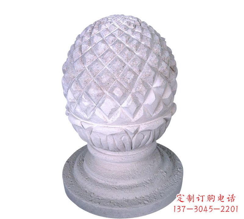 信阳菠萝雕塑艺术性的挡车路障