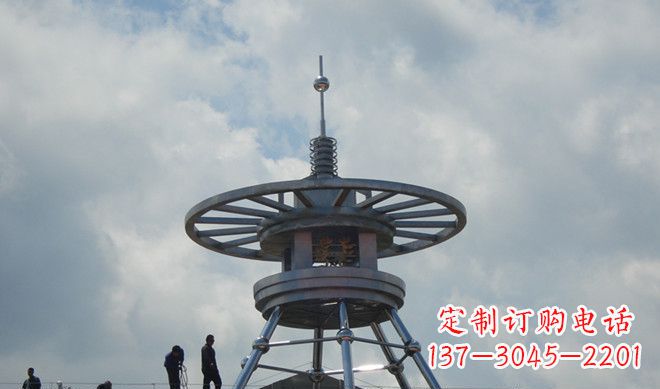 信阳不锈钢避雷针雕塑——安全守护者