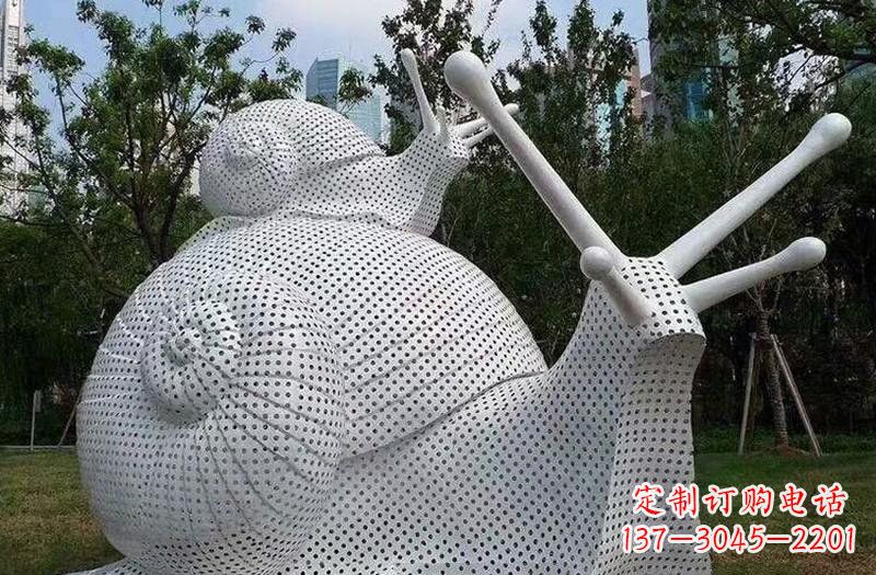 信阳不锈钢蜗牛雕塑把自然美搬进家居