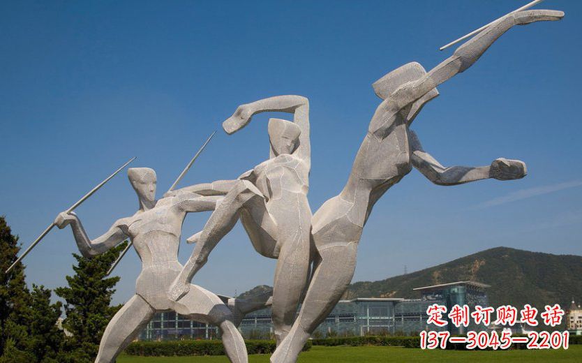信阳不锈钢标枪雕塑一种新型的艺术形式