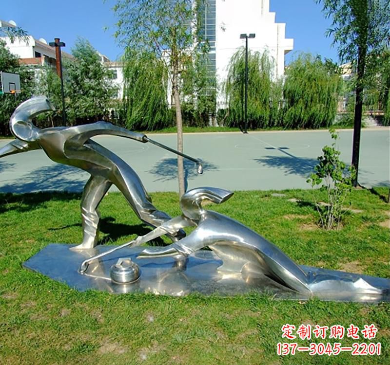 信阳不锈钢冰壶雕塑——一种艺术形式