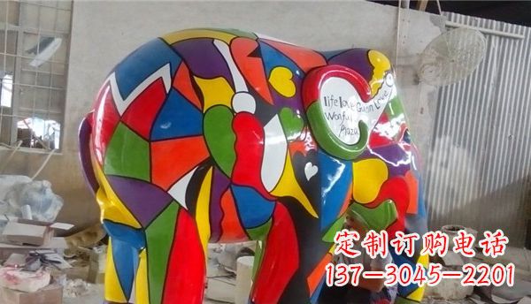 信阳不锈钢大象雕塑点缀景观的精美艺术品