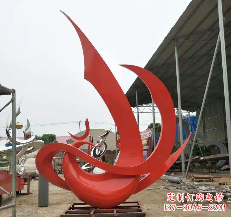 信阳不锈钢彩色凤凰雕塑传承东方美学