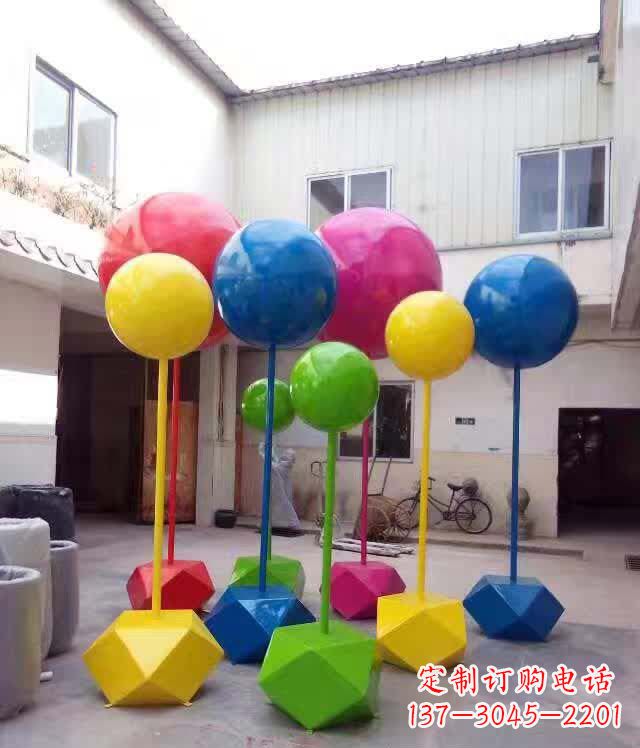 信阳不锈钢彩色气球雕塑艺术的绚丽缤纷