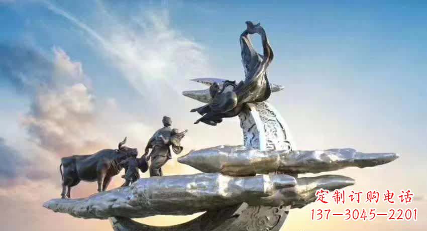 信阳不锈钢嫦娥奔月雕塑