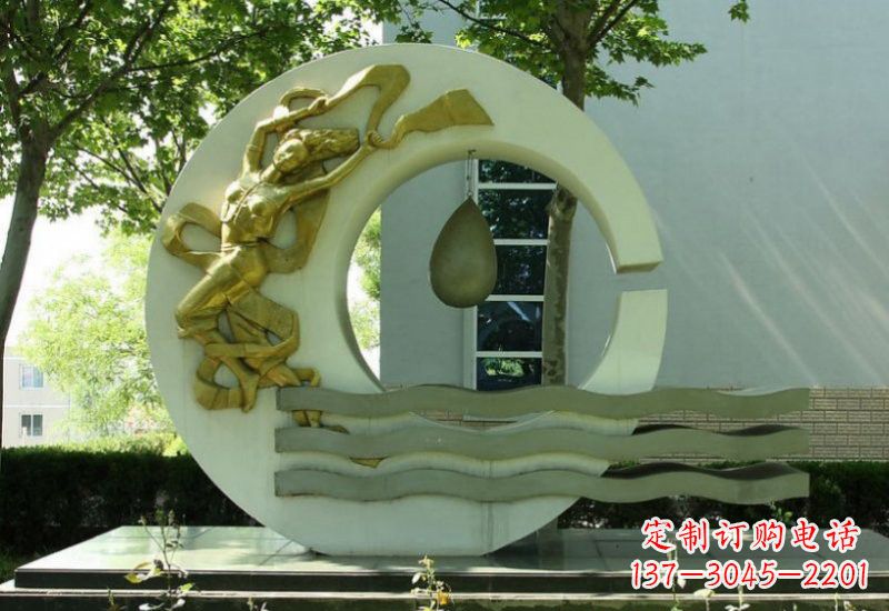 信阳不锈钢嫦娥奔月雕塑——传承中华文化