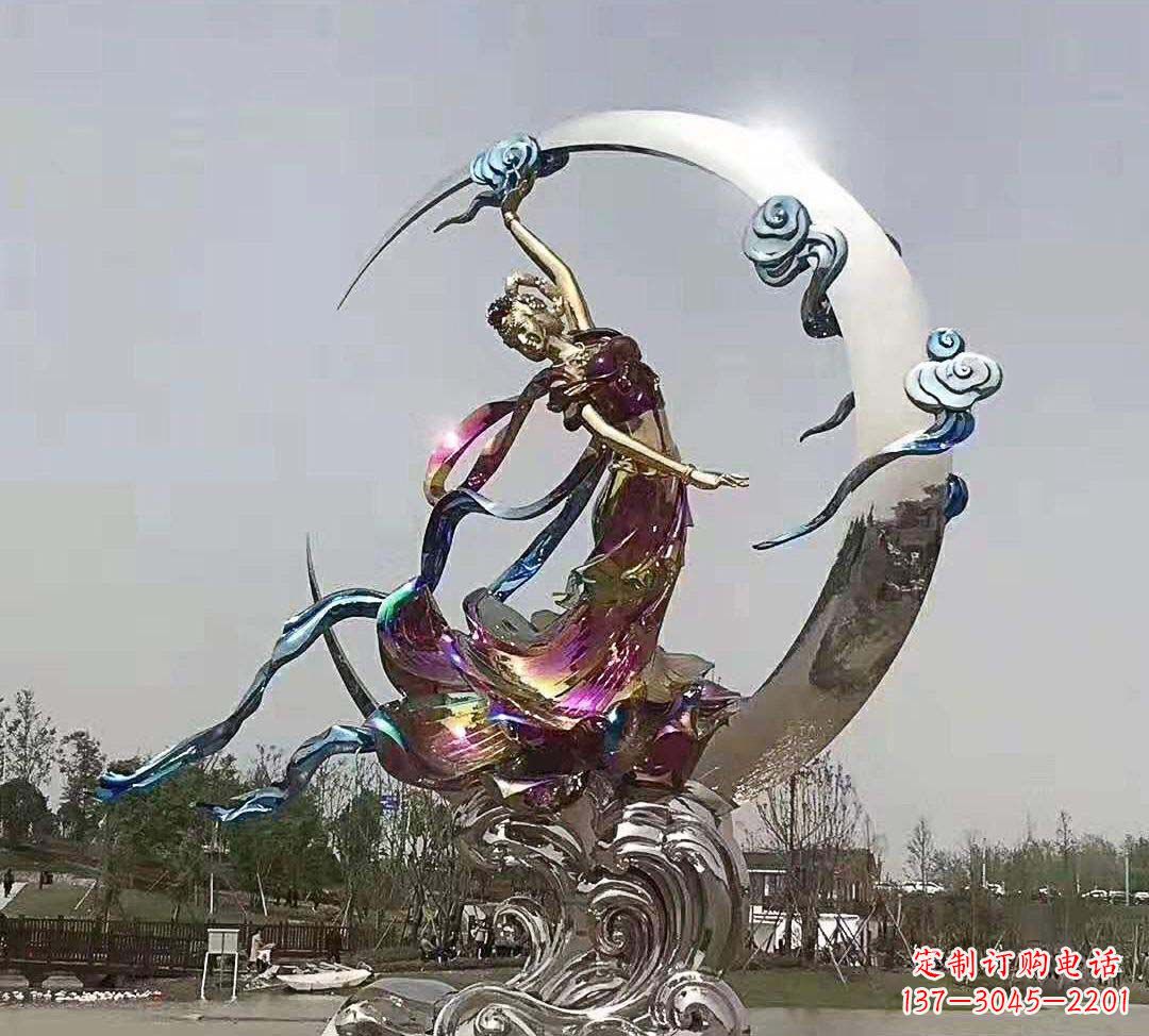 信阳不锈钢嫦娥奔月雕塑