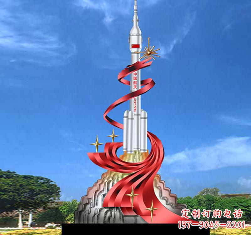 信阳嫦娥飞天——不锈钢嫦娥雕塑