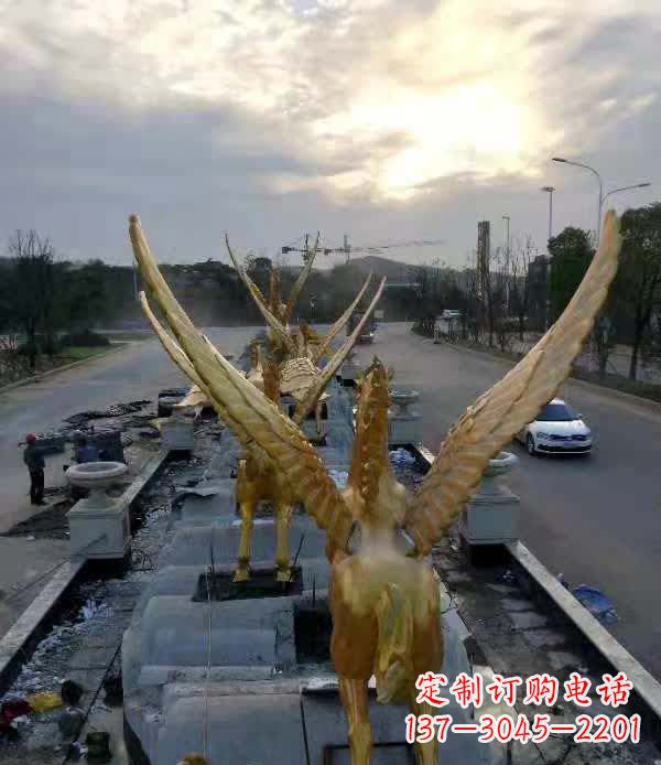 信阳不锈钢城市飞龙——雕塑作品精美绝伦