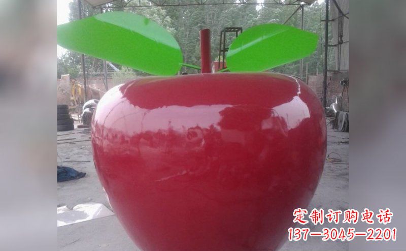 信阳不锈钢苹果雕塑描绘出美丽的景观