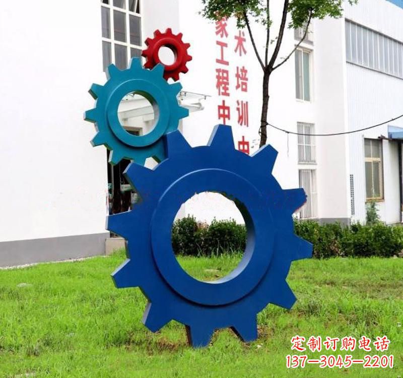 信阳不锈钢齿轮雕塑创新艺术的结晶