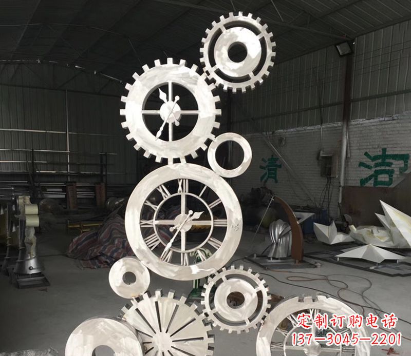 信阳不锈钢齿轮雕塑艺术与科技的完美结合