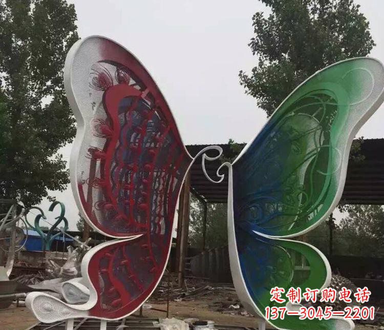 信阳不锈钢蝴蝶公园动物雕塑