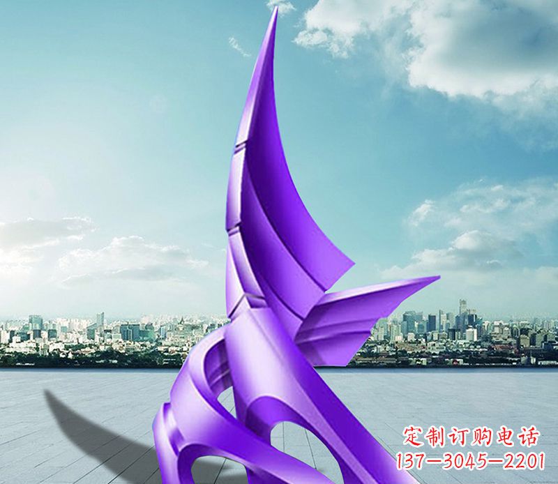 信阳不锈钢船帆雕塑静谧的海洋美景