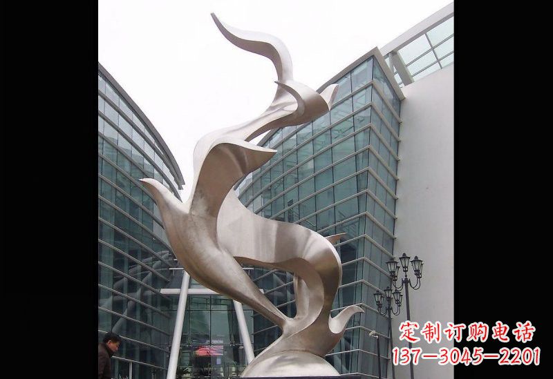 信阳精美的不锈钢大雁雕塑