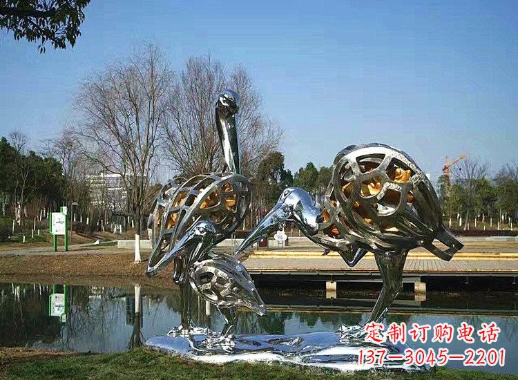 信阳精美非凡的不锈钢丹顶鹤雕塑