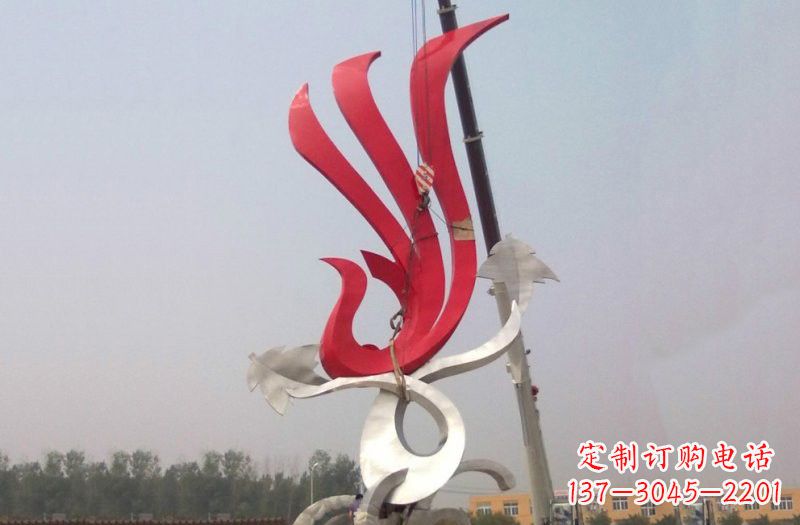 信阳不锈钢凤凰雕塑安装介绍