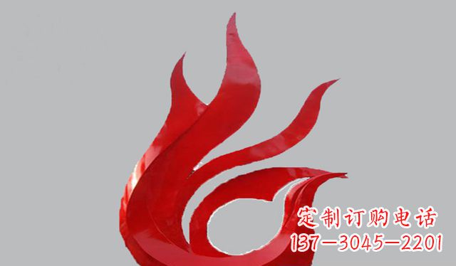 信阳不锈钢凤凰雕塑——传承古代文化之美