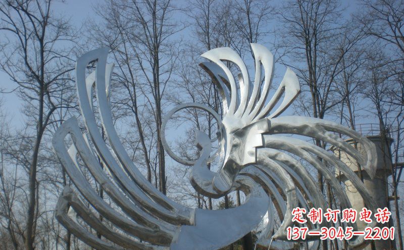 信阳精美的不锈钢凤凰雕塑