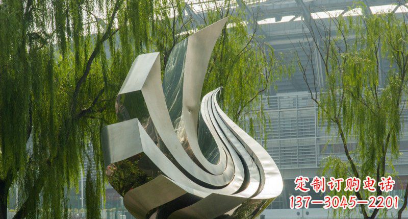 信阳不锈钢凤凰雕塑美丽的象征