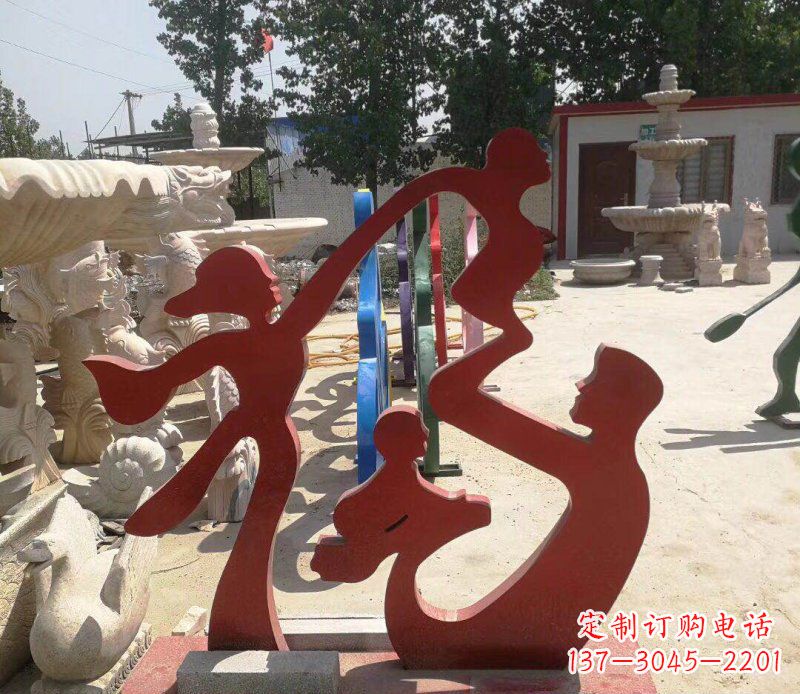 信阳不锈钢福字雕塑