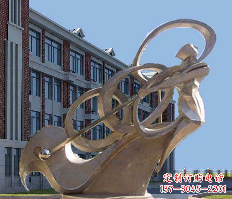 信阳不锈钢制作的高尔夫球人物雕塑