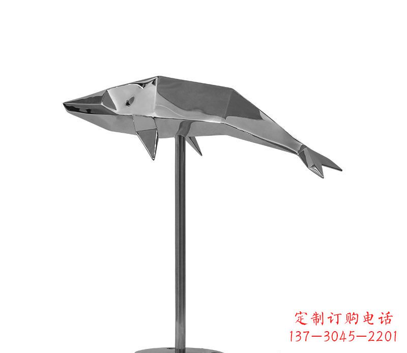 信阳不锈钢海豚雕塑