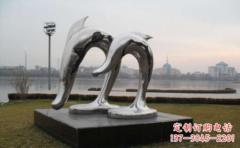 信阳精致的不锈钢海豚雕塑