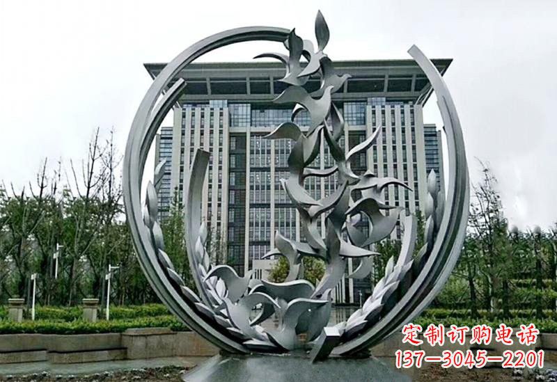 信阳不锈钢和平鸽雕塑