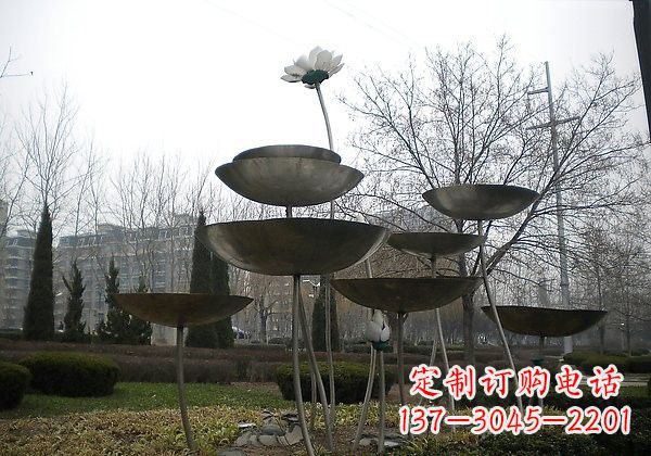 信阳不锈钢荷花雕塑浪漫与优雅的融合