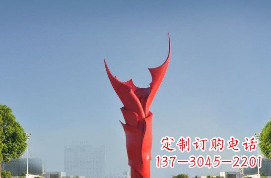 信阳不锈钢火炬雕塑——点燃友谊之火