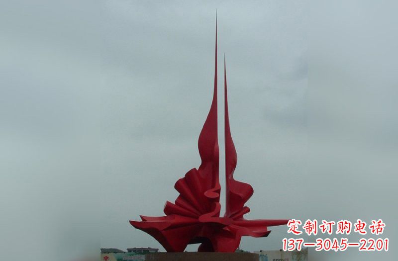 信阳精美不锈钢火炬雕塑