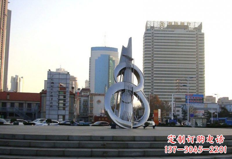 信阳不锈钢吉他雕塑