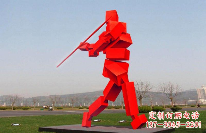 信阳不锈钢标枪雕塑