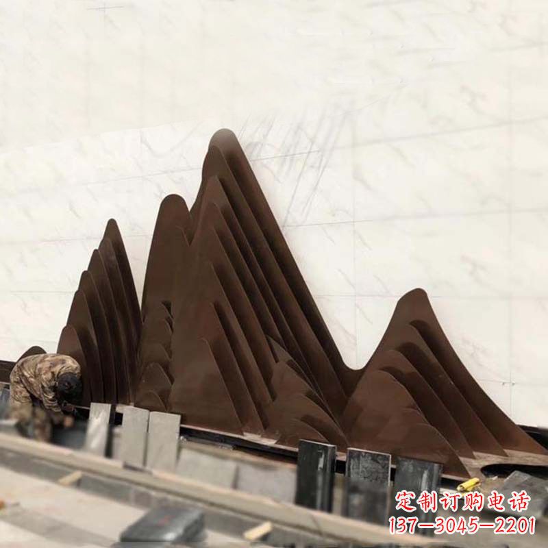 信阳精美不锈钢假山雕塑