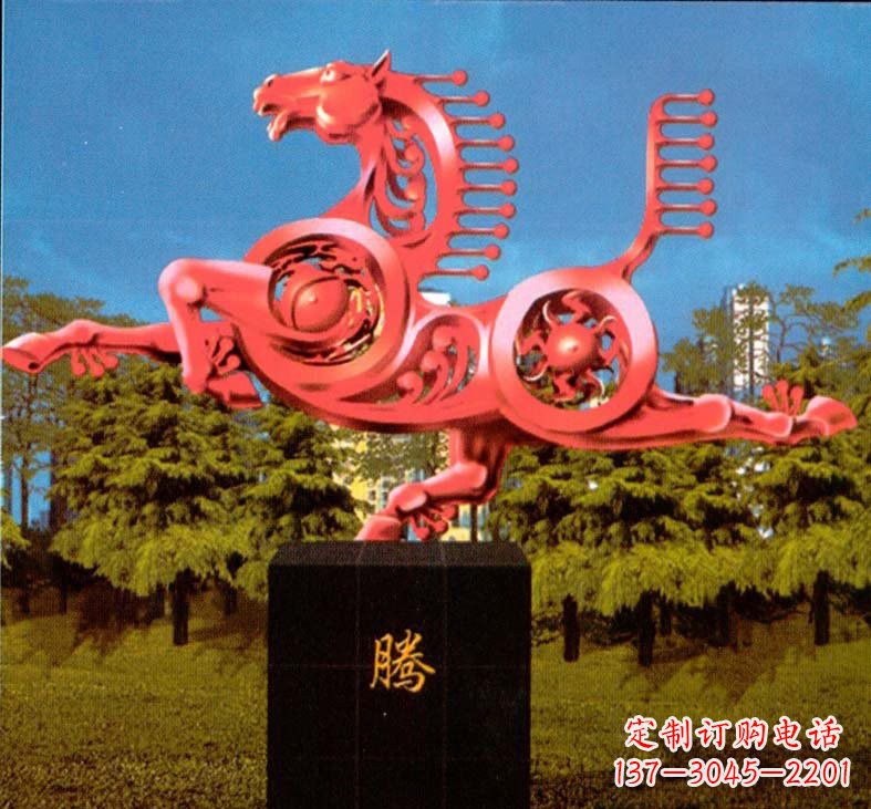 信阳精美不锈钢马雕塑