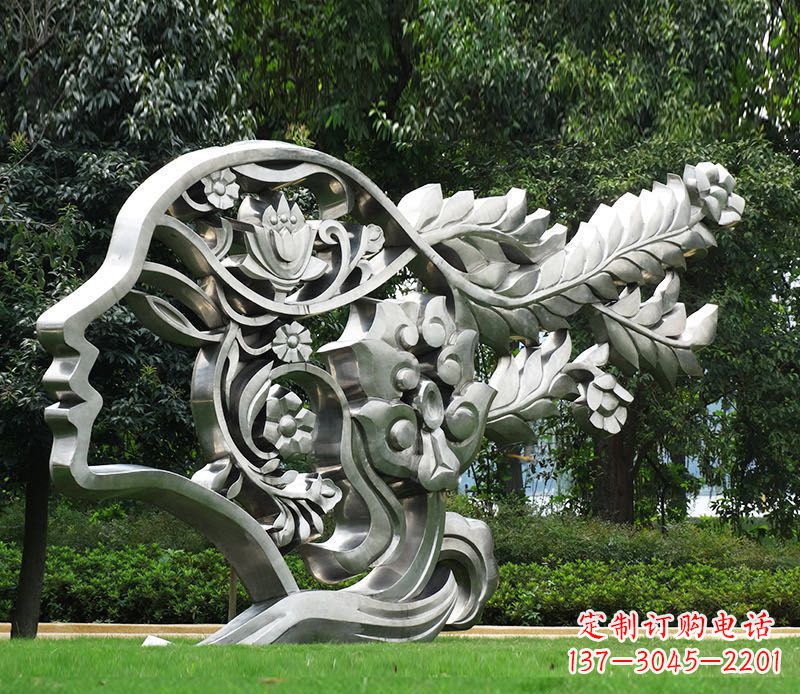 信阳不锈钢美女雕塑给空间带来灵动的美