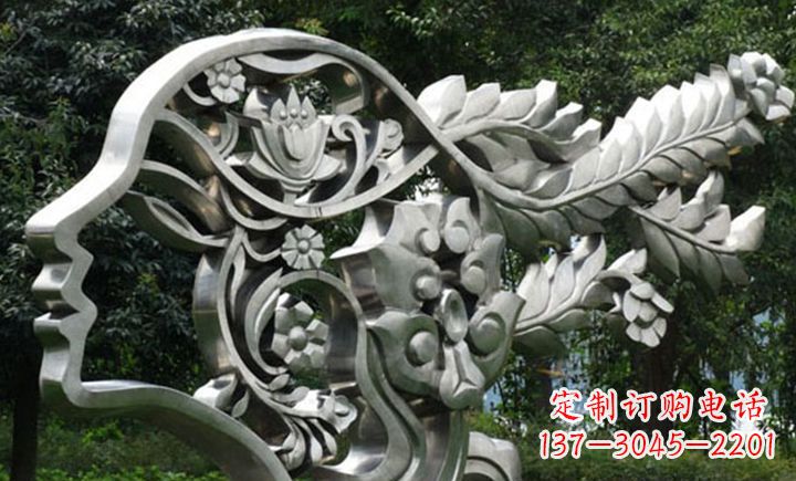信阳不锈钢头像雕塑——精美绝伦