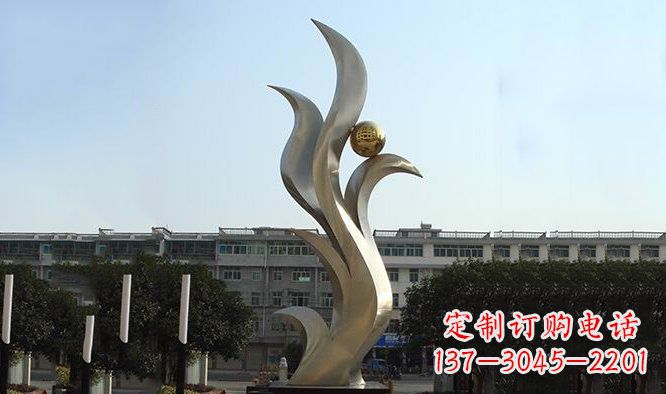 信阳精美不锈钢凤凰雕塑