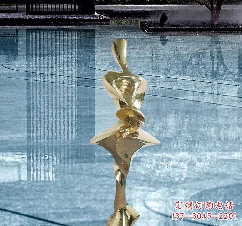 信阳不锈钢材质的人体雕塑