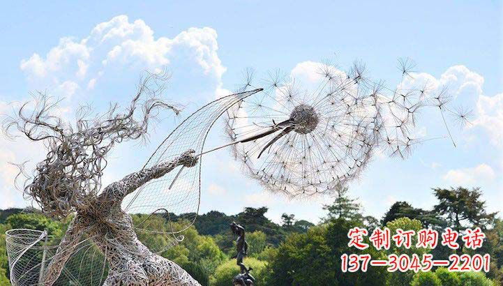 信阳不锈钢蒲公英雕塑