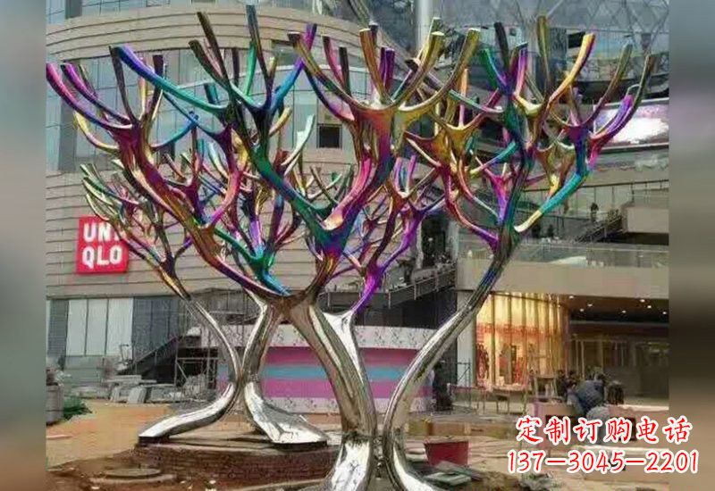 信阳不锈钢树枝雕塑自然的美丽