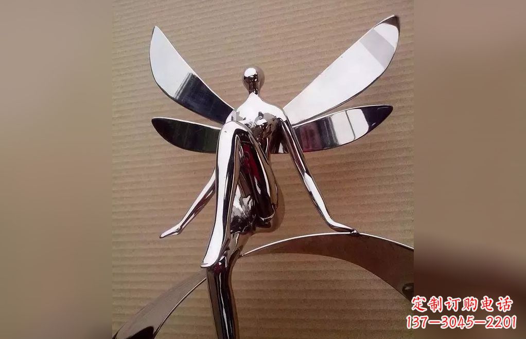 信阳不锈钢天使雕塑