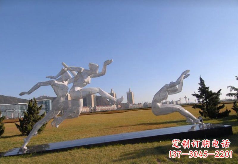 信阳不锈钢运动员雕塑