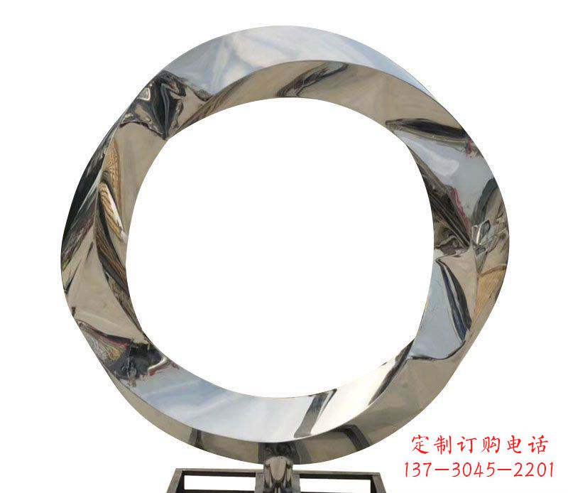 信阳不锈钢圆环雕塑——精美而优雅