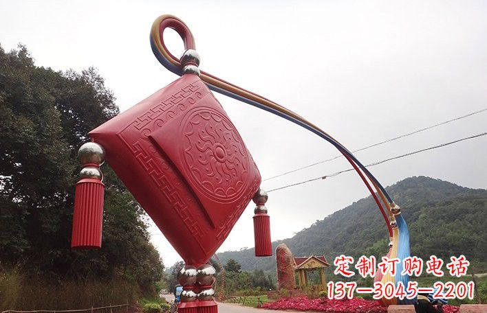 信阳精美不锈钢拱门雕塑